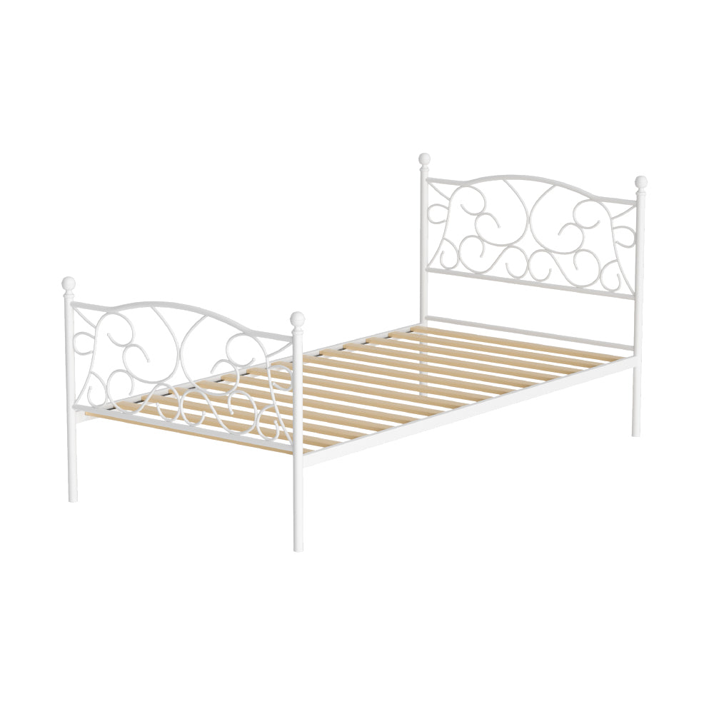 Beds & Bed Frames: Artiss Bed Frame Single Size Metal Bed Frame GROA