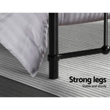 Artiss Bed Frame Metal Frames LEO - King Single(Black)