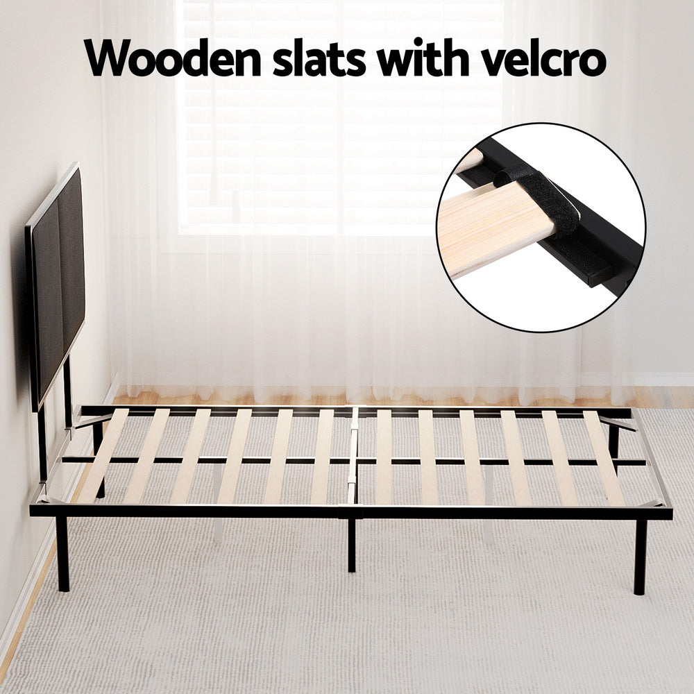 Beds & Bed Frames: Artiss Bed Frame King Single Size Metal Frame NOE