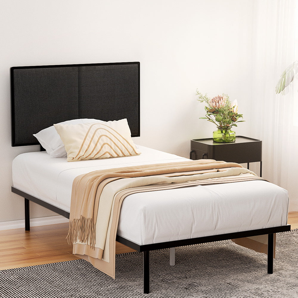 Beds & Bed Frames: Artiss Bed Frame King Single Size Metal Frame NOE