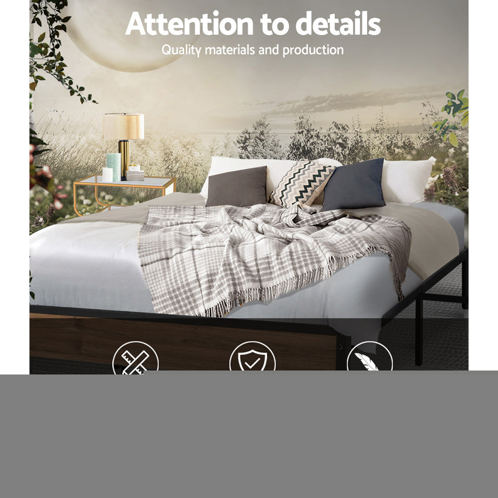 Beds & Bed Frames: Artiss Bed Frame Metal Bed Frame Bed Base OSLO - Double