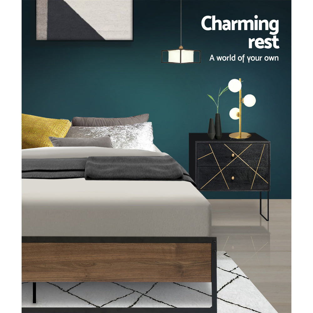 Beds & Bed Frames: Artiss Bed Frame Metal Bed Frame Bed Base OSLO - Double