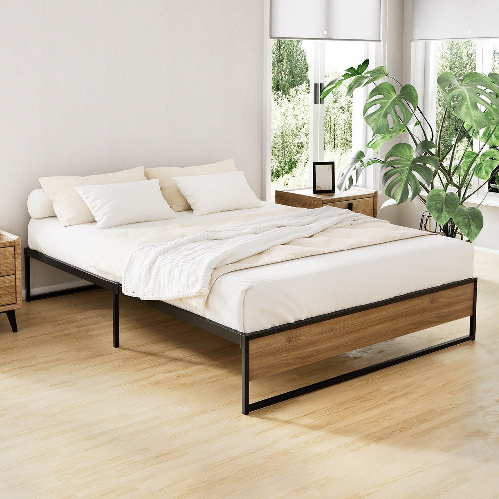 Beds & Bed Frames: Artiss Bed Frame Metal Bed Frame Bed Base OSLO - Double