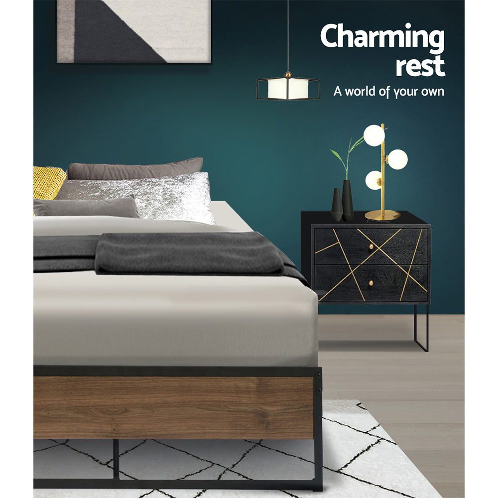 Beds & Bed Frames: Artiss Bed Frame Metal Bed Frame Bed Base OSLO - King Single