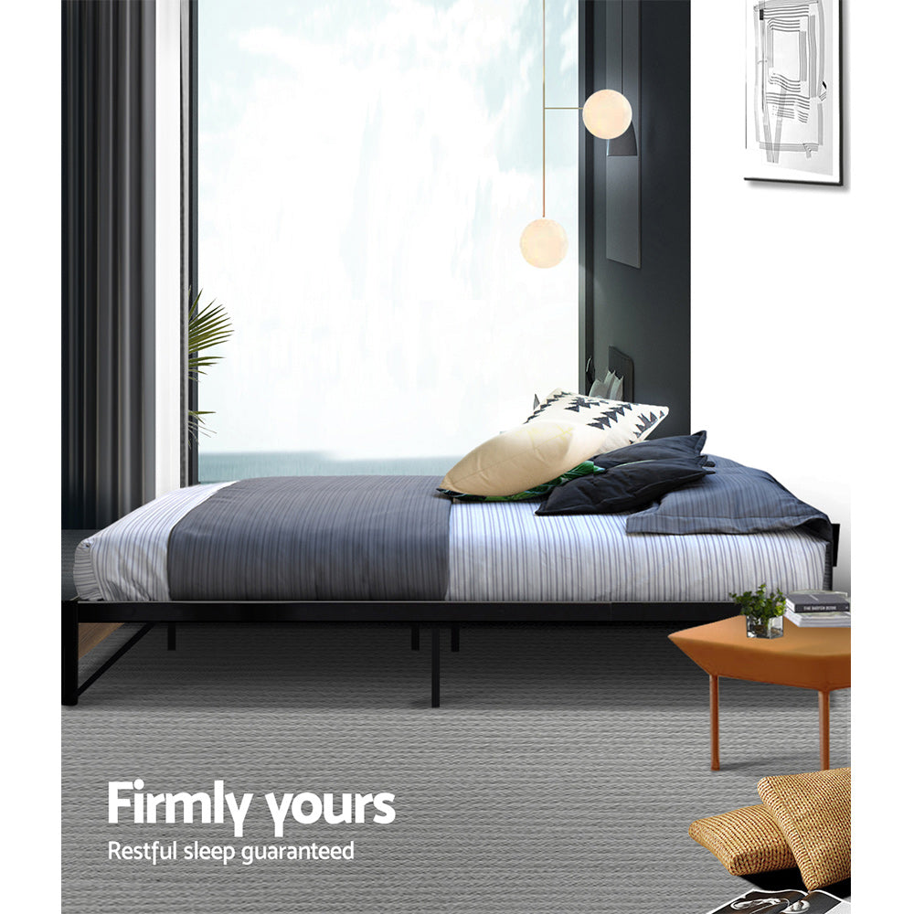 Beds & Bed Frames: Artiss Bed Frame Metal Bed Frame Bed Base OSLO - King Single