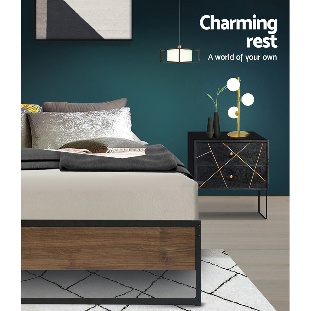 Beds & Bed Frames: Artiss Bed Frame Metal Bed Frame Bed Base OSLO - Single