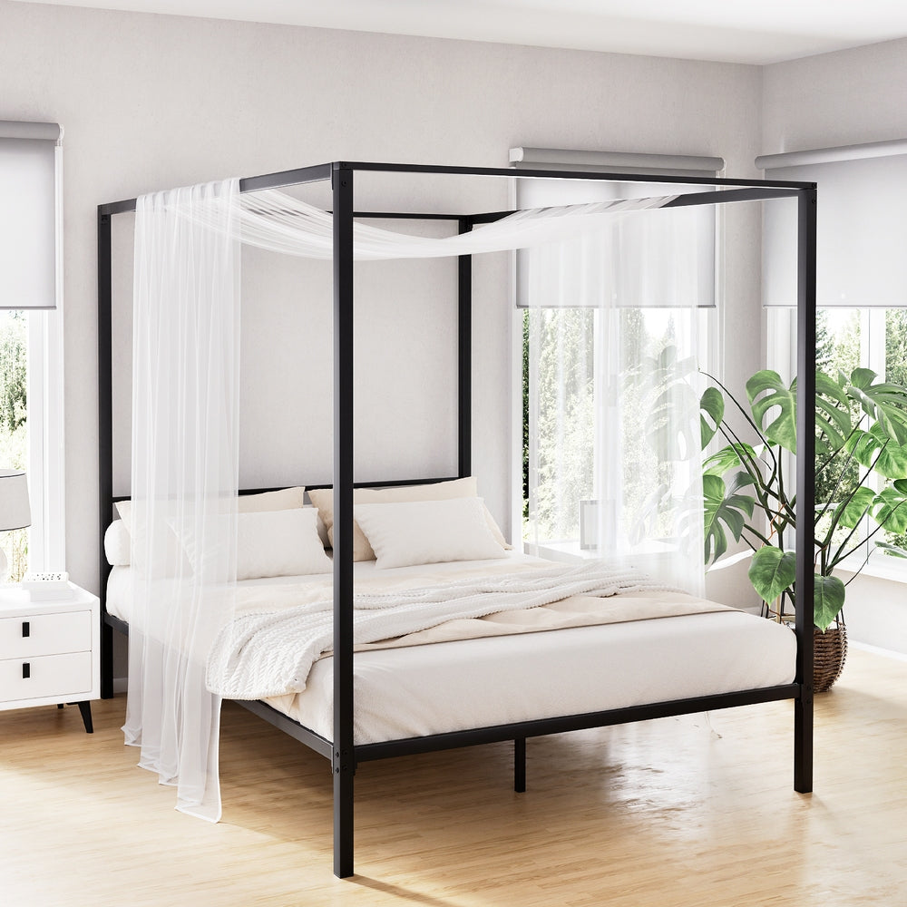Beds & Bed Frames: Artiss Bed Frame Double Size Metal Bed Frame POCHY