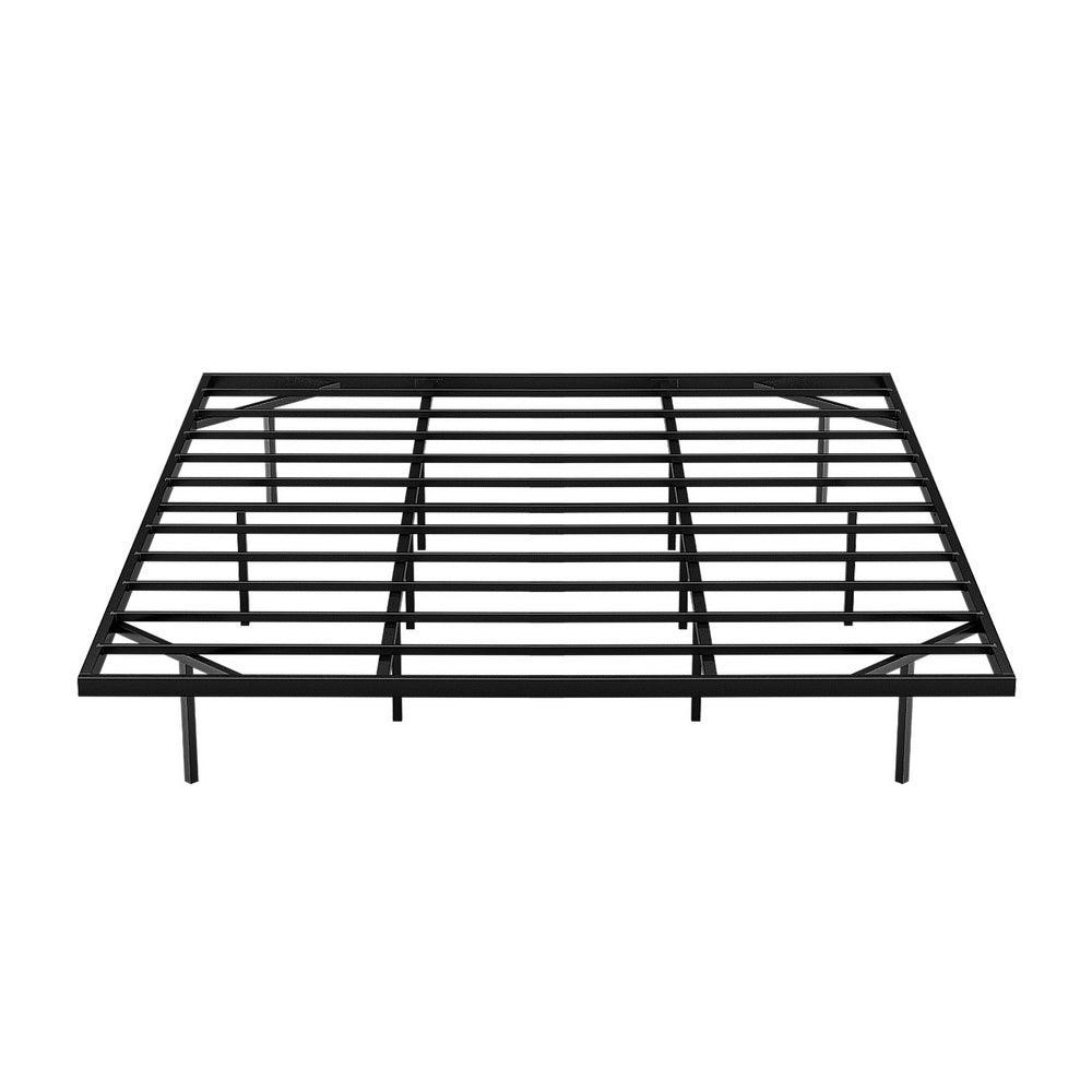 Beds & Bed Frames: Artiss King Bed Frame,Floating Metal Bed Frame with Smart LED Lights - Sturdy Metal Platform Bed Base, Silent Design, Tool-Free Assembly, 300KG Capacity for Home/Hotel/Master Bedroom