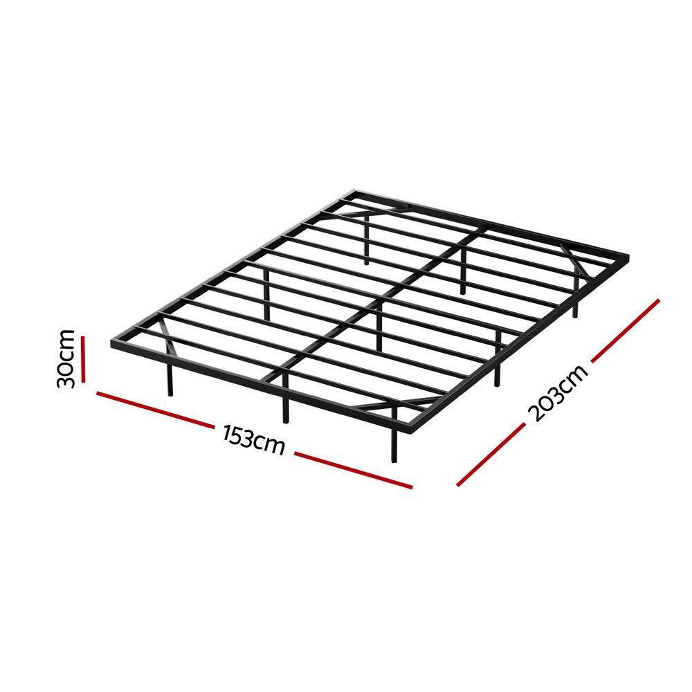 Beds & Bed Frames: Artiss Queen Bed Frame,Floating Metal Bed Frame with Smart LED Lights - Sturdy Metal Platform Bed Base, Silent Design, Tool-Free Assembly, 300KG Capacity for Home/Hotel/Master Bedroom?