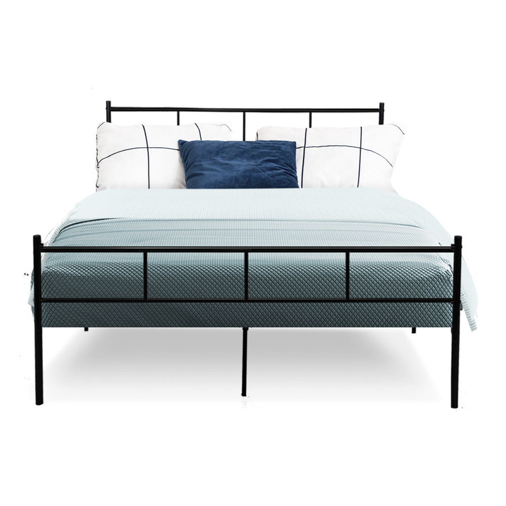 Beds & Bed Frames: Artiss Bed Frame Double Metal Bed Frame SOL