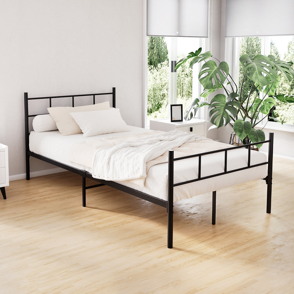 Beds & Bed Frames: Artiss Bed Frame King Single Metal Bed Frame SOL