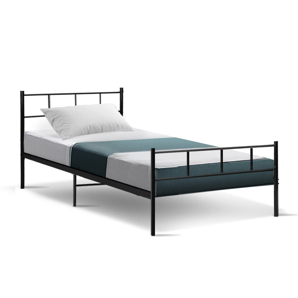 Beds & Bed Frames: Artiss Bed Frame Single Metal Bed Frame SOL