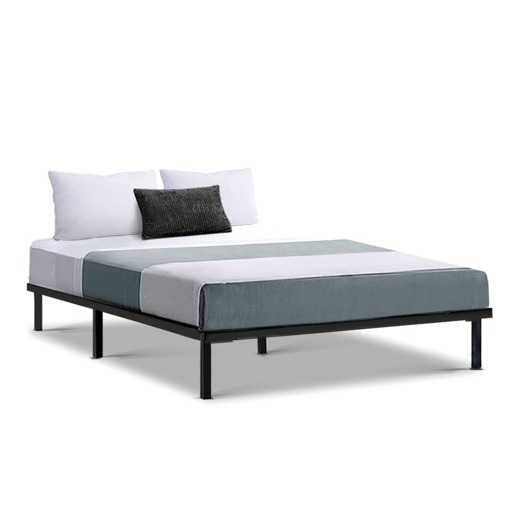 Beds & Bed Frames: Artiss Bed Frame Double Size Metal Bed Frame TED