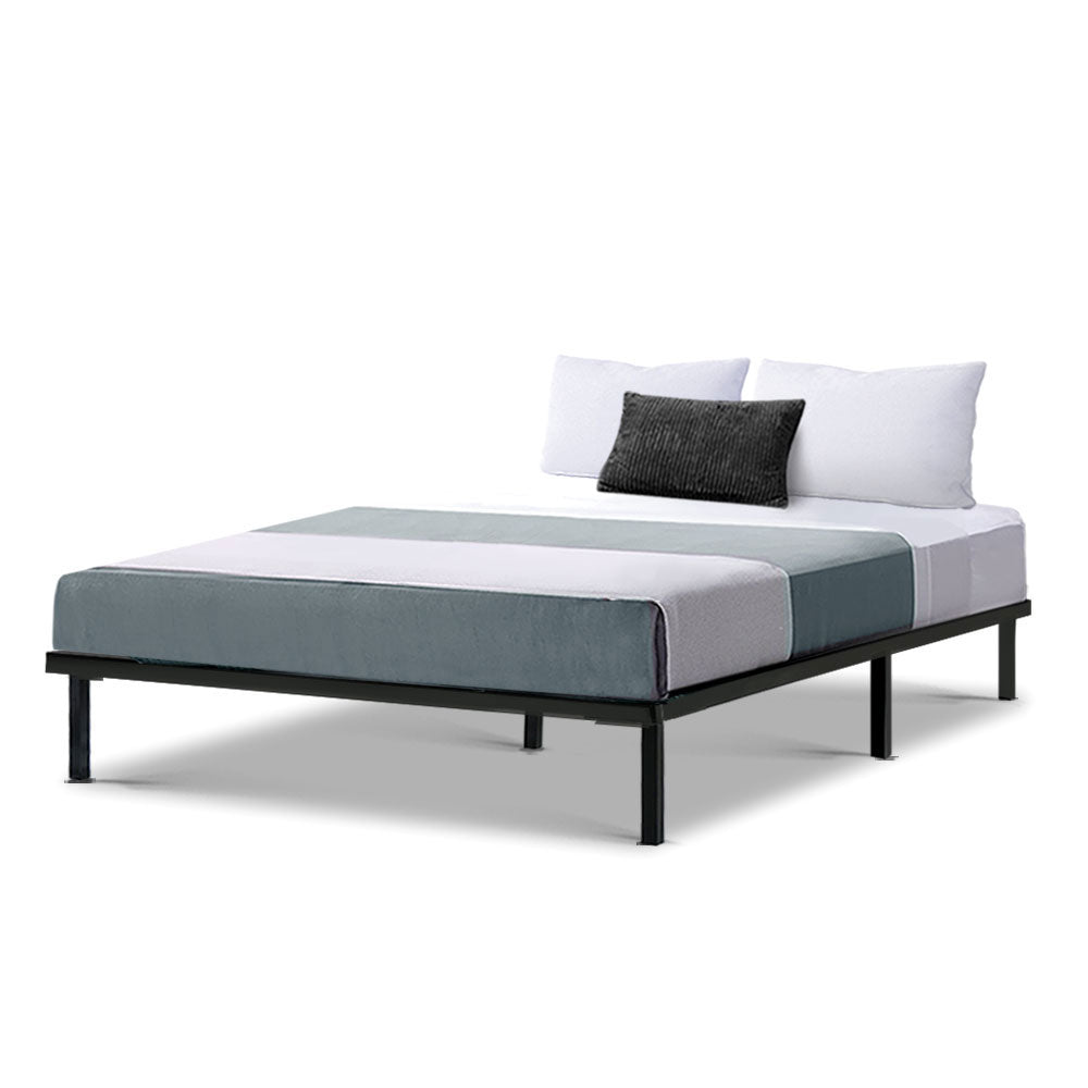 Beds & Bed Frames: Artiss Bed Frame Double Size Metal Bed Frame TED