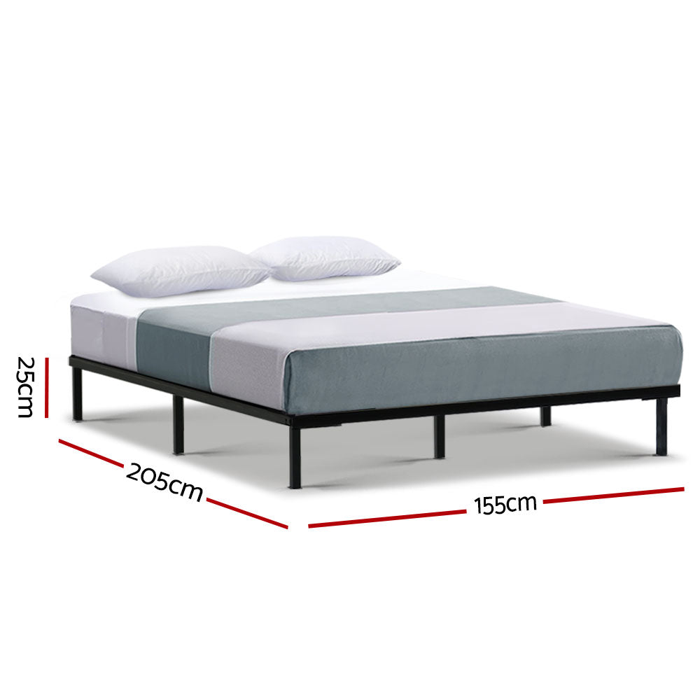 Beds & Bed Frames: Artiss Bed Frame Queen Size Metal Bed Frame TED