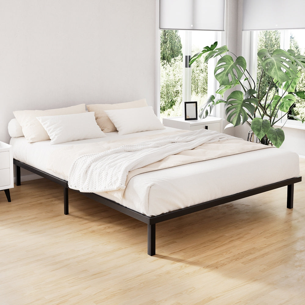 Beds & Bed Frames: Artiss Bed Frame Queen Size Metal Bed Frame TED