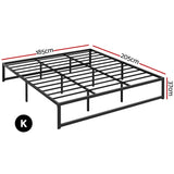 Artiss Bed Frame King Size Metal Bed Frame TINO
