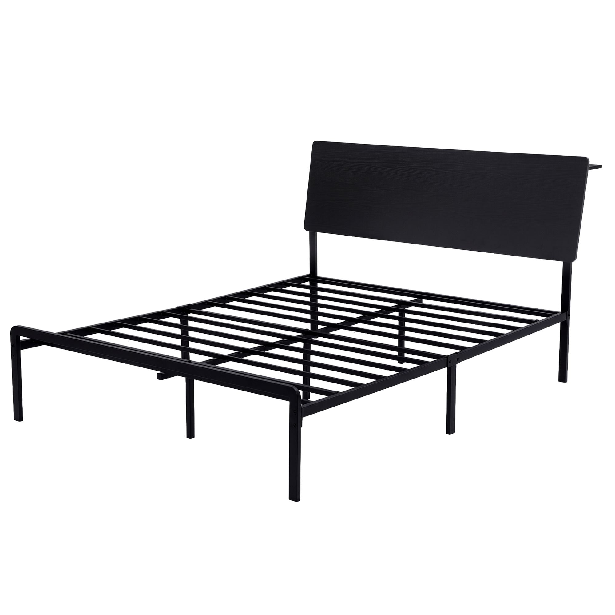 Artiss Bed Frame Queen Size LED Metal Bed Base with Charging Station LAN