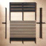 Beds & Bed Frames: Artiss Bed Frame Double Size LED Metal Bed Base with Charging Station