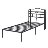 Artiss Bed Frame Single Size with Charging Station WAVE
