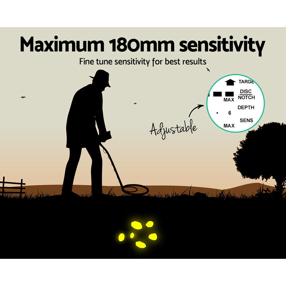 Metal Detectors: Metal Detector 180MM Deep Sensitive Waterproof Pinpointer Treasure Hunter