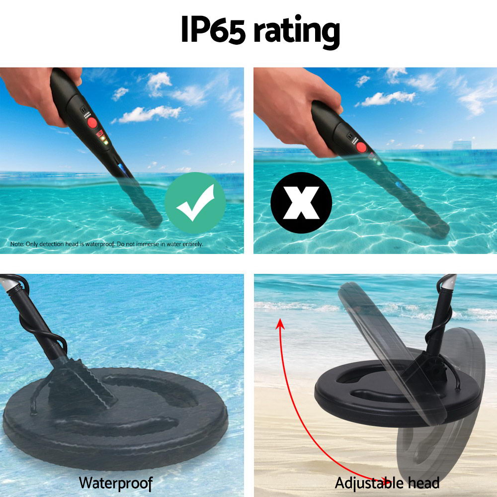 Metal Detectors: Metal Detector 180MM Deep Sensitive Waterproof Pinpointer Treasure Hunter