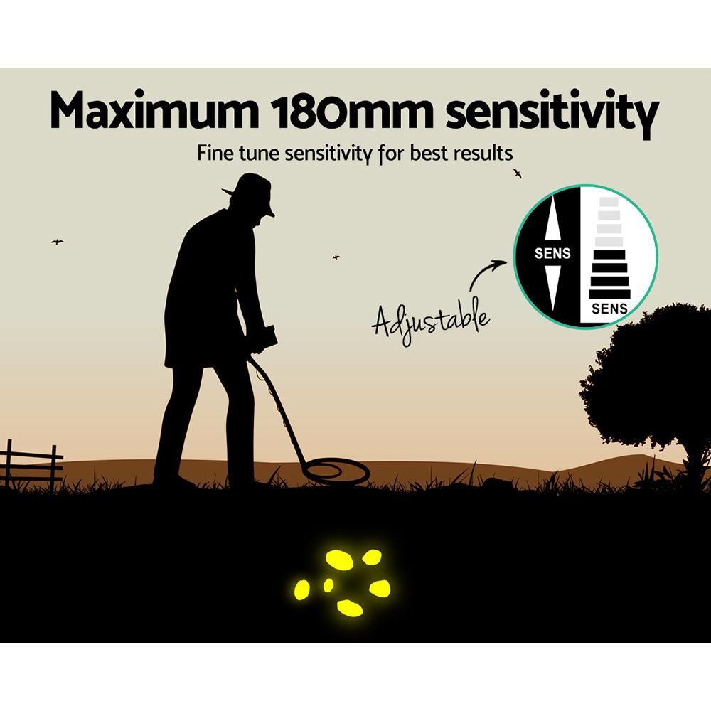 Metal Detectors: Metal Detector 180MM Deep Sensitive Waterproof Pinpointer Treasure Hunter Yellow