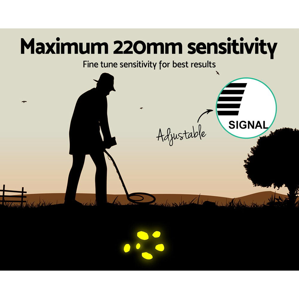 Metal Detectors: Metal Detector 220MM Deep Sensitive Waterproof Pinpointer Treasure Hunter