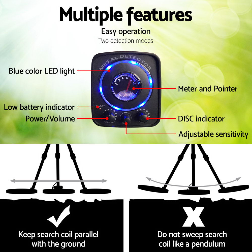 Metal Detectors: Metal Detector 160MM Deep Sensitive Waterproof Pinpointer Treasure Hunter