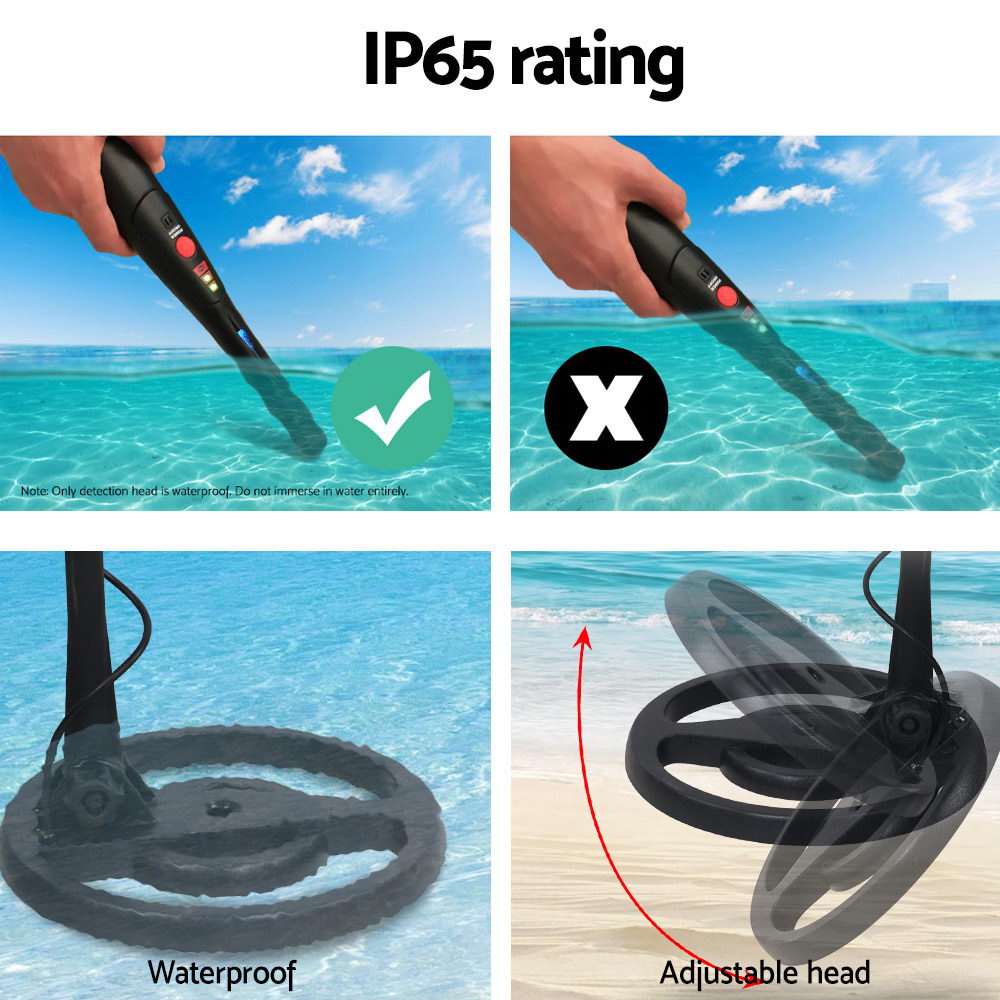 Metal Detectors: Metal Detector 160MM Deep Sensitive Waterproof Pinpointer Treasure Hunter