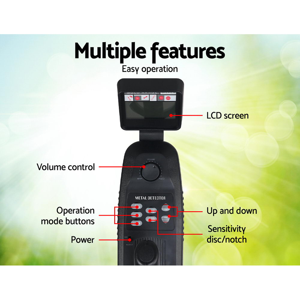 Metal Detectors: Metal Detector 180MM Deep Sensitive Waterproof Treasure Hunter Gold Digger