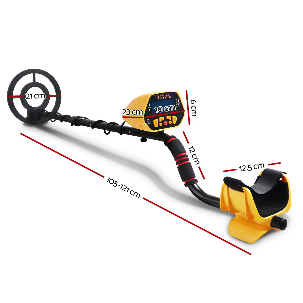 Metal Detectors: Metal Detector 180MM Deep Sensitive Waterproof Treasure Hunter Gold Digger Yellow
