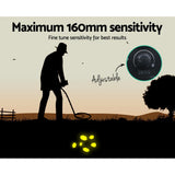 Metal Detectors: Metal Detector 160MM Deep Sensitive Waterproof Treasure Hunter Gold Digger
