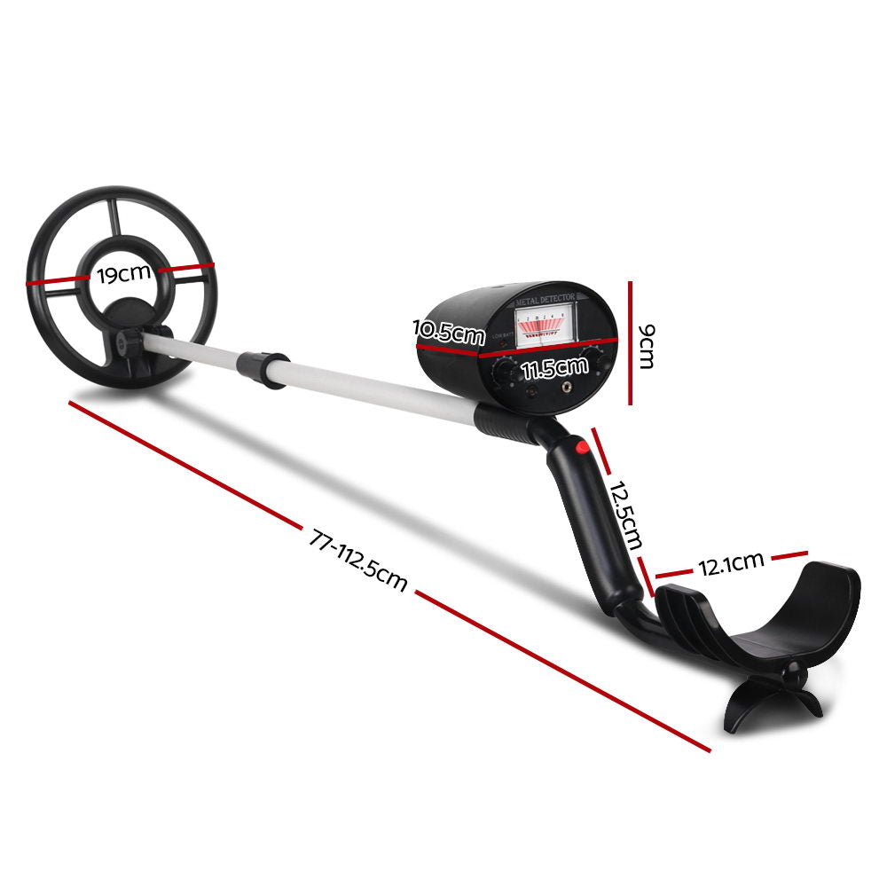 Metal Detectors: Metal Detector 180MM Deep Sensitive Waterproof Treasure Hunter Gold Digger Black