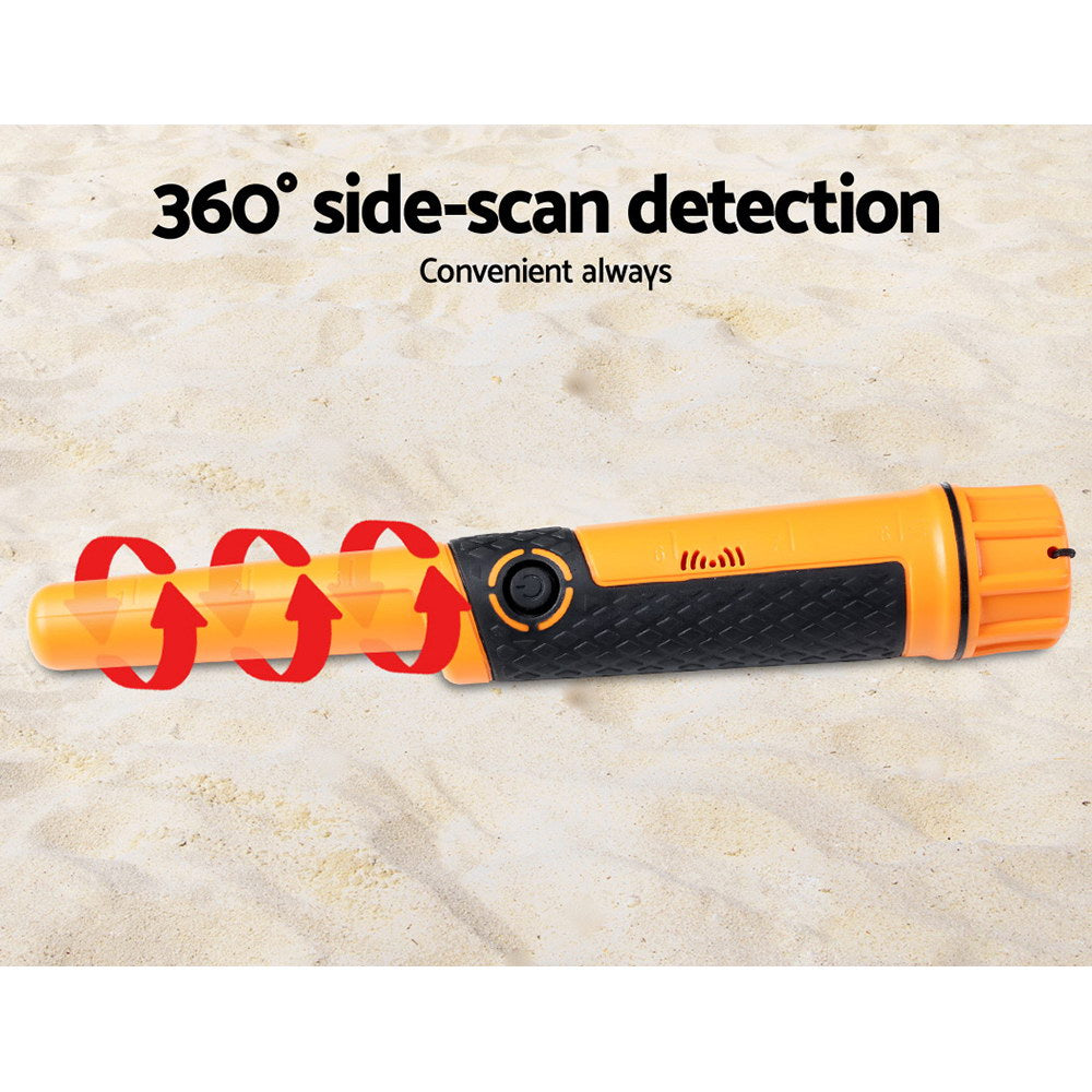 Metal Detectors: Metal Detector 40MM Sensitive Handheld Pinpointer Waterproof Automatic Hunter Orange