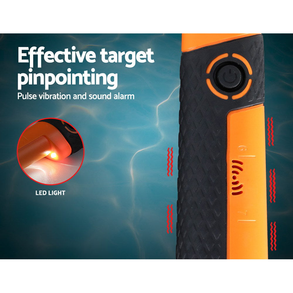 Metal Detectors: Metal Detector 40MM Sensitive Handheld Pinpointer Waterproof Automatic Hunter Orange