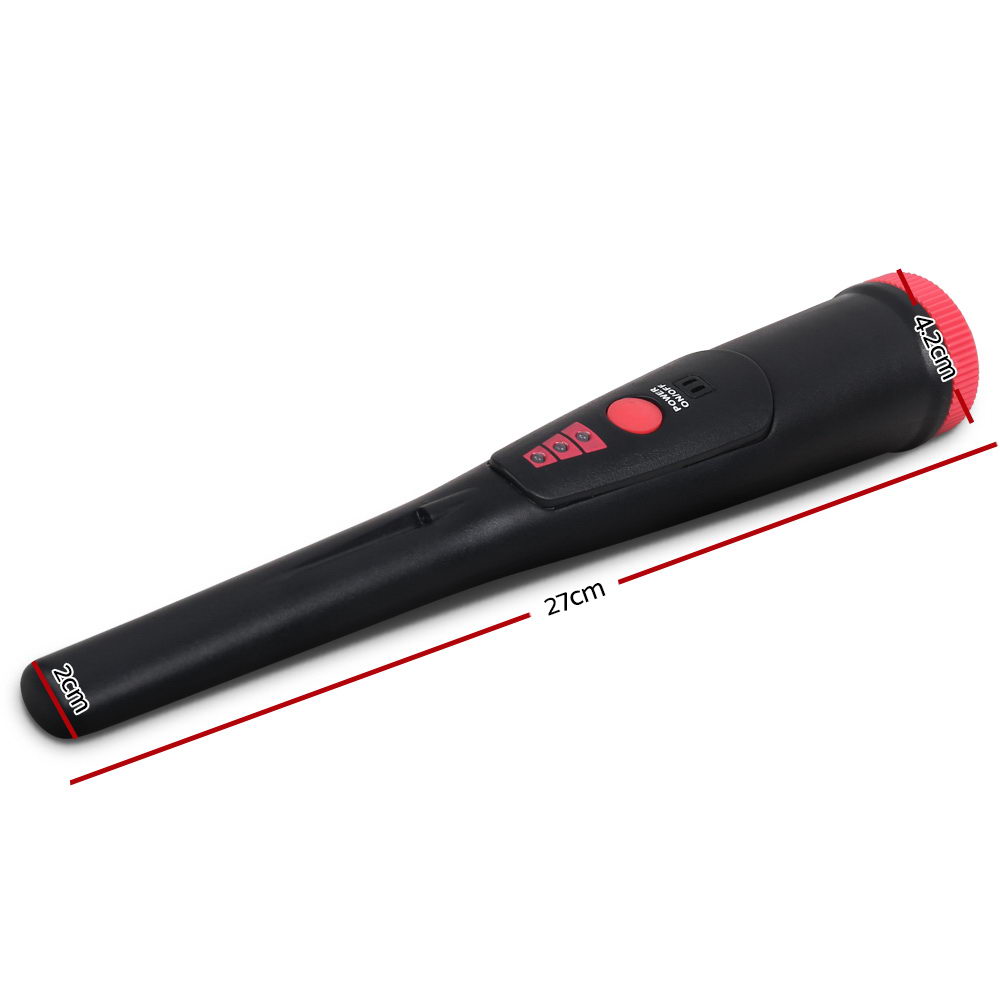 Metal Detectors: Metal Detector 40MM Sensitive Handheld Pinpointer Waterproof Automatic Hunter Black