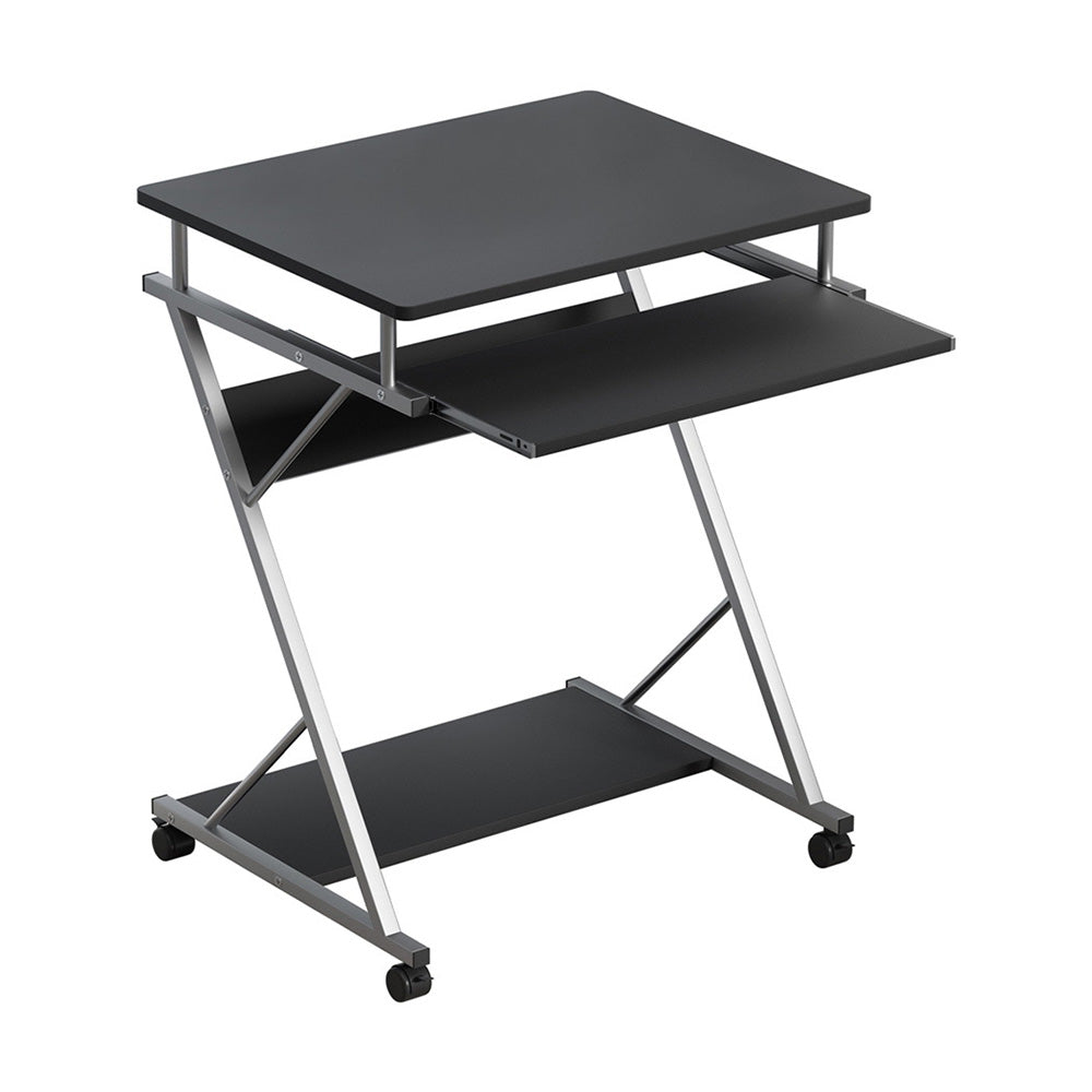 Desks: Artiss Computer Desk Keyboard Tray Shelf Black 60CM