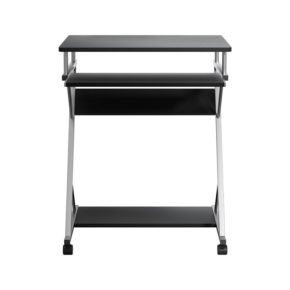 Desks: Artiss Computer Desk Keyboard Tray Shelf Black 60CM