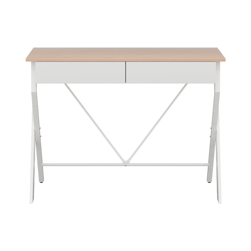 Desks: Artiss Computer Desk Drawer Oak 100CM
