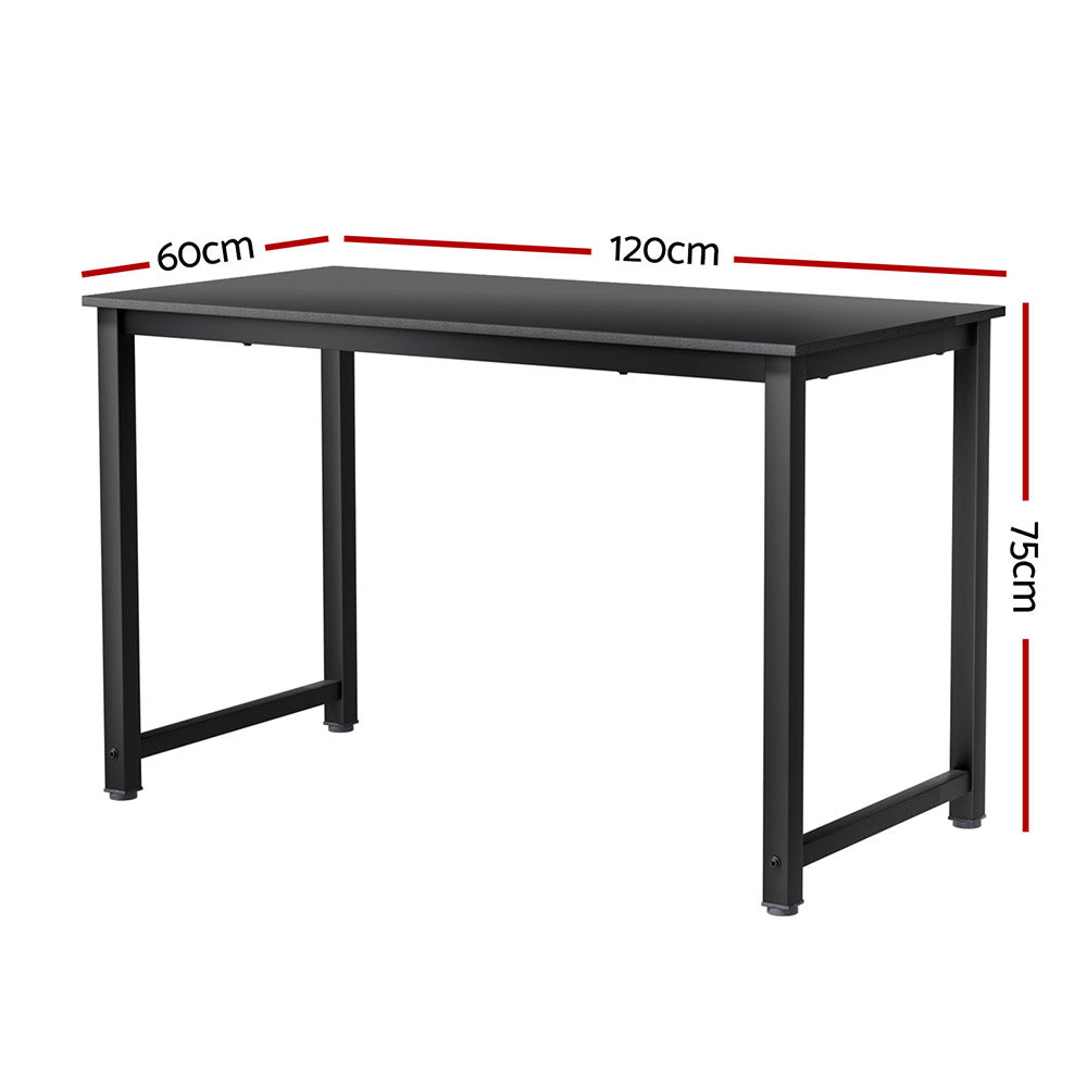 Desks: Artiss Computer Desk Home Office Study Table Black 120CM