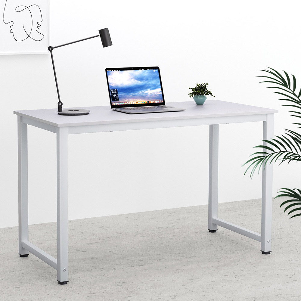 Desks: Artiss Computer Desk Home Office Study Table White 120CM
