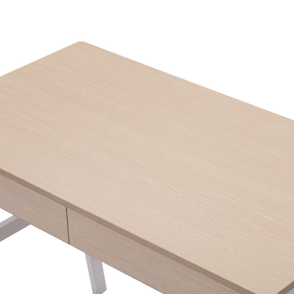 Desks: Artiss Computer Desk Drawer Cabinet Oak 100CM