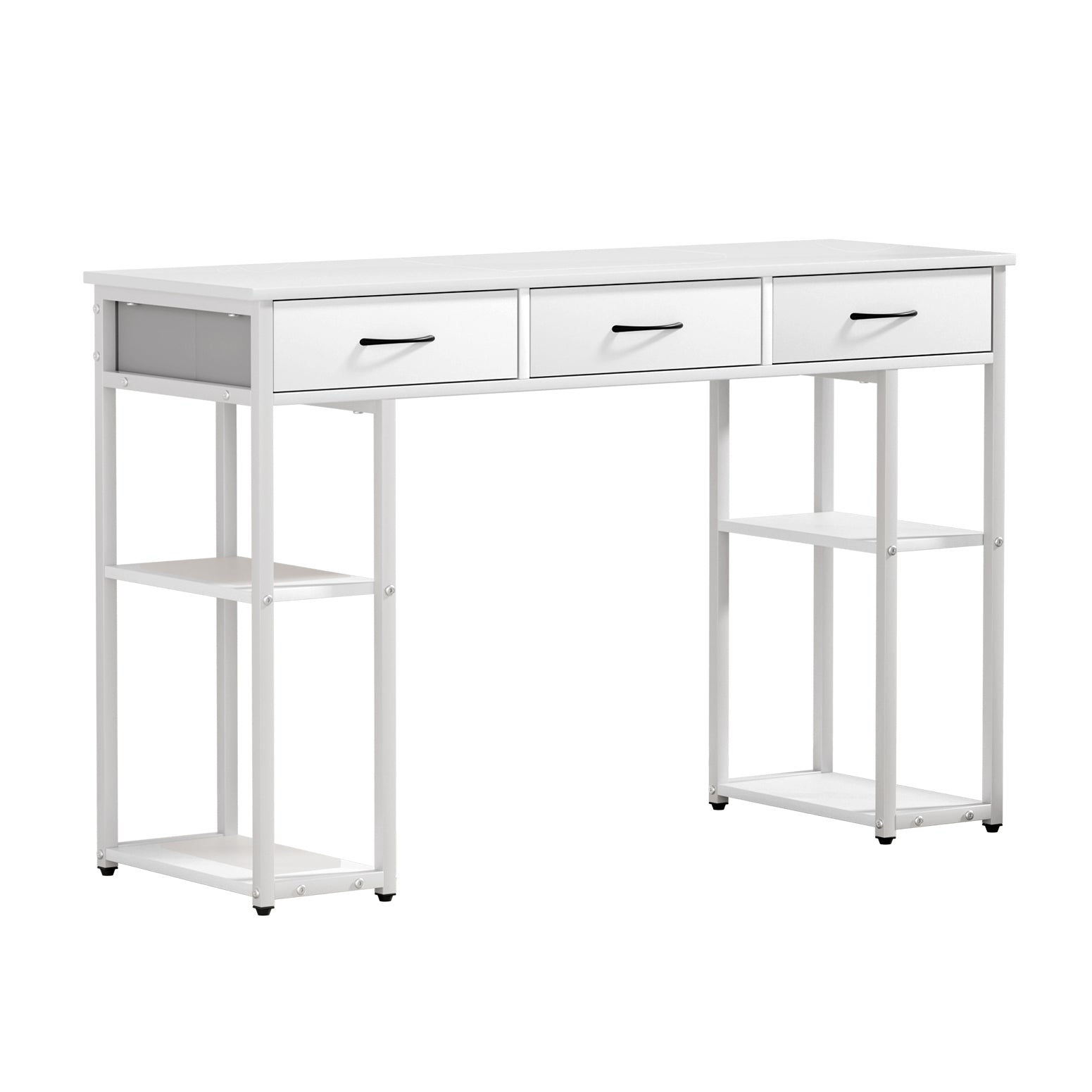 Desks: Artiss Computer Desk Drawer Shelves Study Table 120CM White