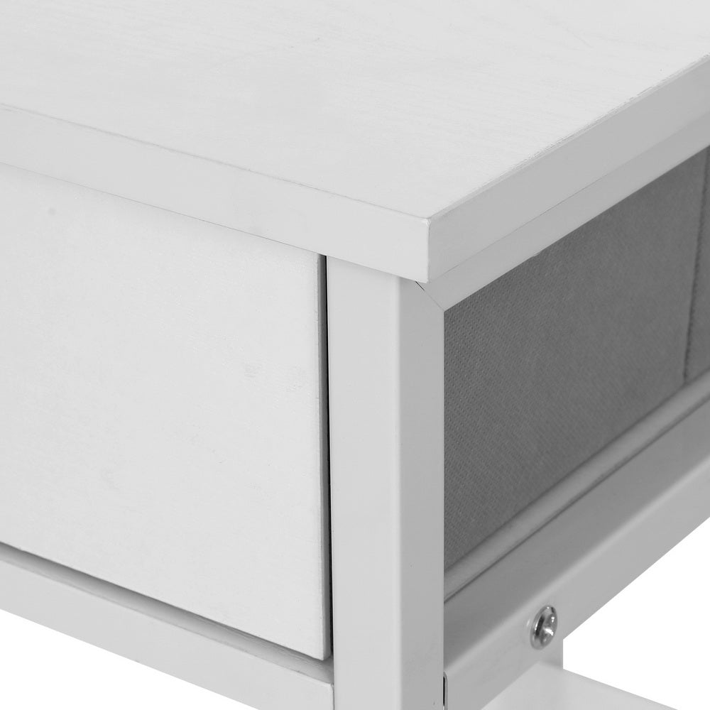Desks: Artiss Computer Desk Drawer Shelves Study Table 120CM White