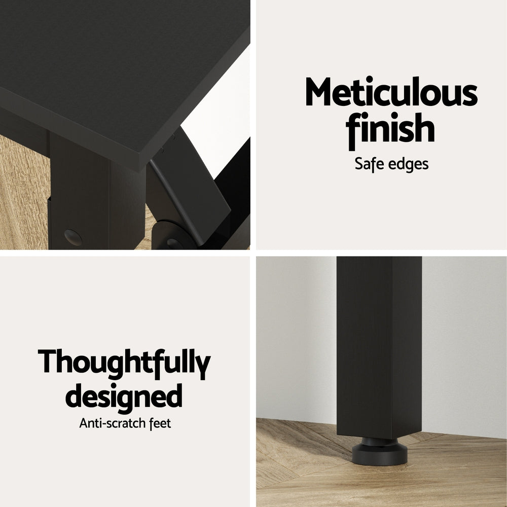 Desks: Artiss Computer Desk Foldable Balck 80CM