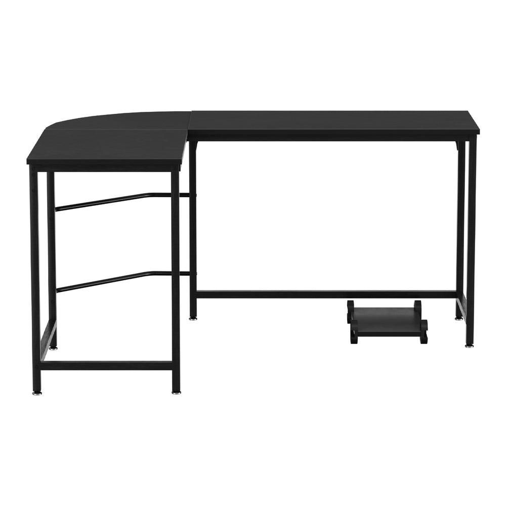 Desks: Artiss Computer Desk L-Shape CPU Stand Black 147CM