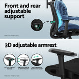 Artiss Computer Desk L-Shape Corner Desks Ergonomic Office Chair Mesh Chairs