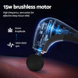 Massagers: Everfit Massage Gun U-shaped Extended Handle Percussion Massager 4 Heads