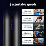 Massagers: Everfit Massage Gun U-shaped Extended Handle Percussion Massager 4 Heads